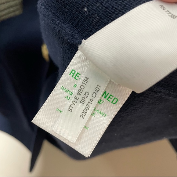 J. Crew | Giselle Sweater Blazer, Merino Wool Blend, Navy Blue, Small - Picture 10 of 15